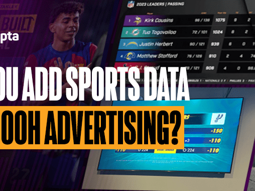 Banner publicitário DOOH